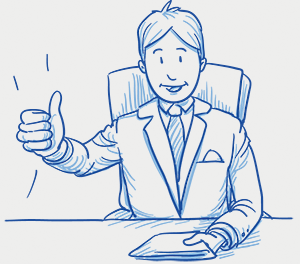 Cool guy giving a cool THUMBS UP