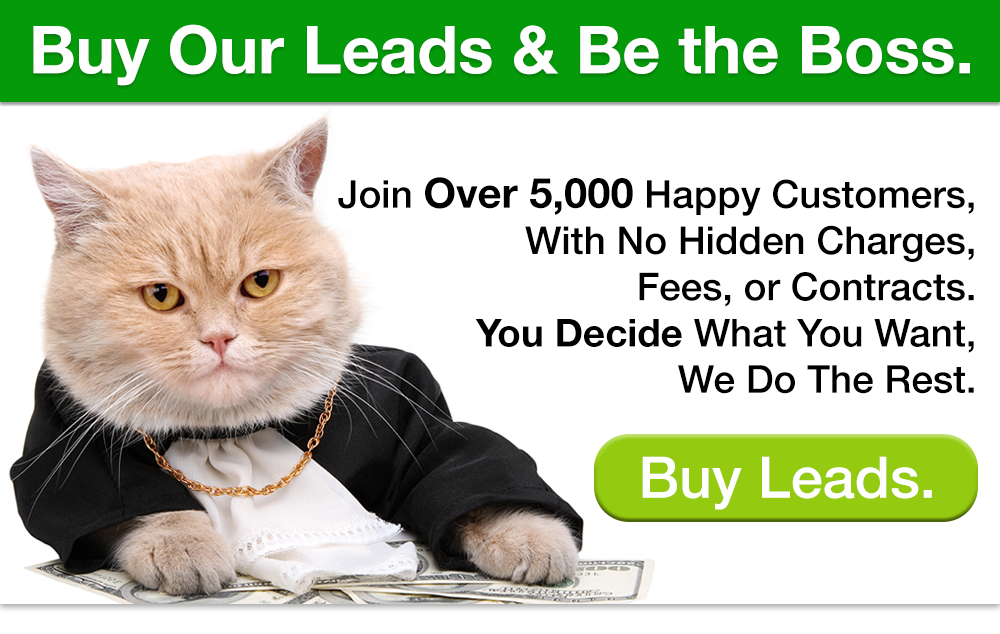 Online Marketing? Leave it to us. We find you homeowners who are ready for quoutes! And we offer no quibble returns, so you don't miss out if things don't go to plan.
