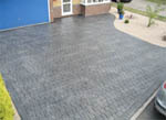 impressed concrete driveway - image