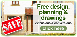 free planning, drawing and design costs on extensions