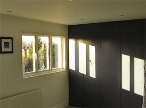 fitted storage makes full use of the available space